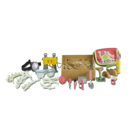 My Life as Dinosaur Explorer 23 pc Excavation Accessory Play Set for 18" Doll
