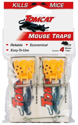 Scotts-Tomcat Deluxe Wooden Mouse Traps - 4 pk