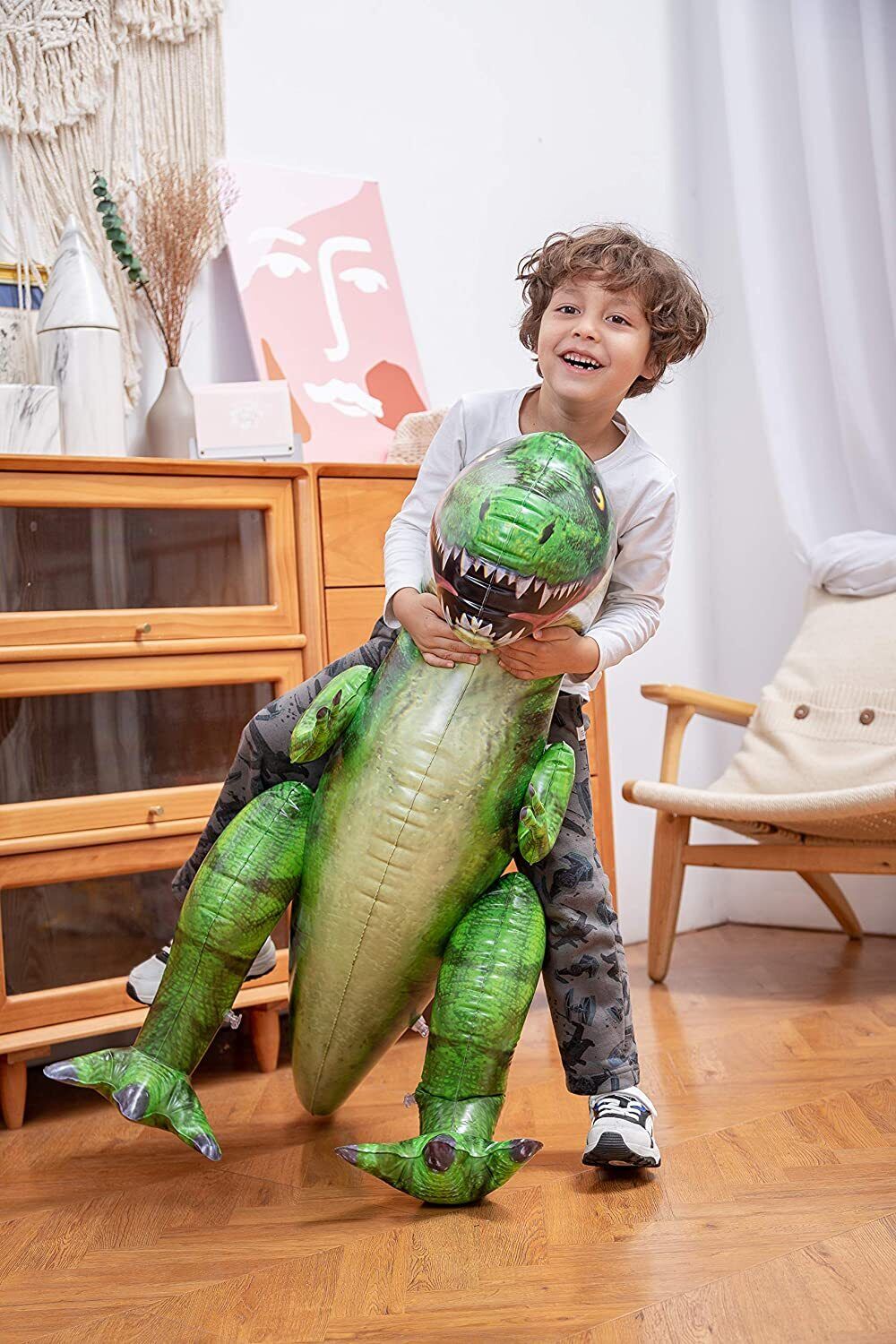 Dinosaur Inflatable, Tyrannosaurus Rex / Triceratops / Braciosoris