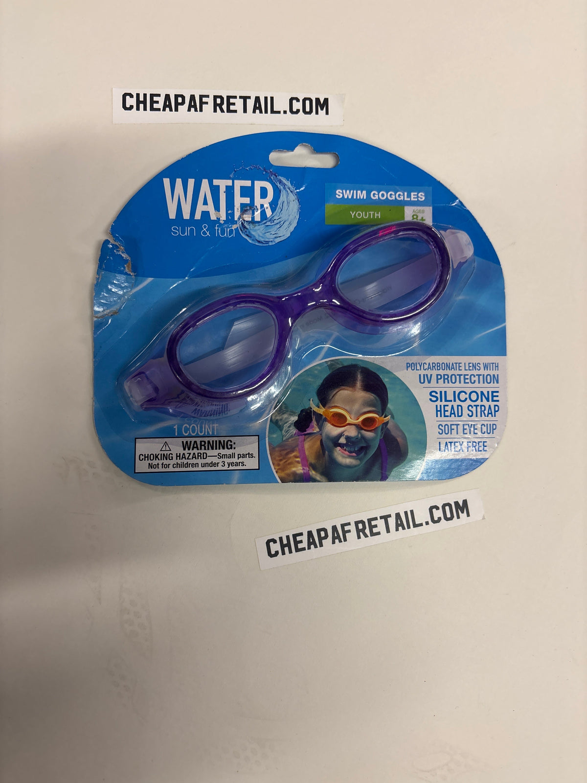 Youth swim goggles