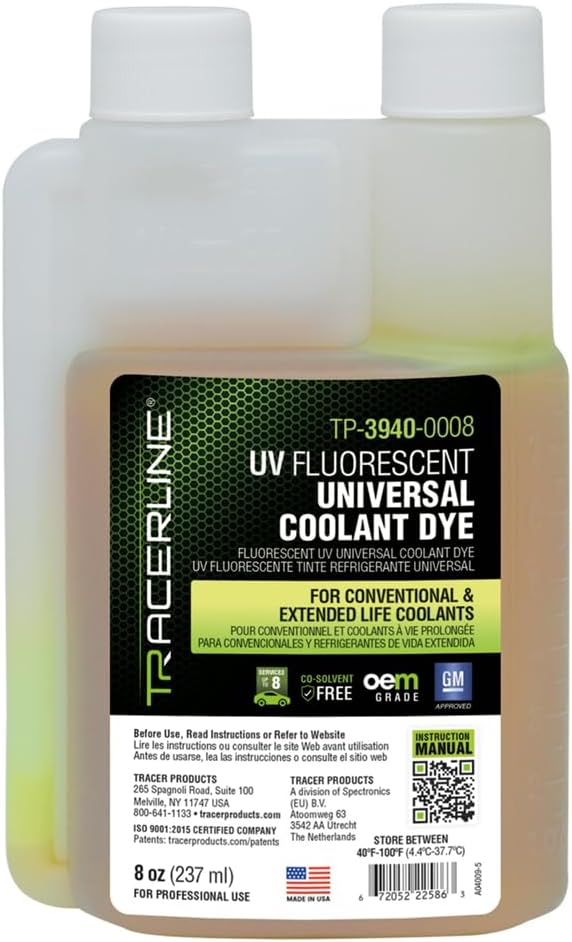 Tracerline Dye-Lite Rite-Blend Coolant Dye 8 Oz TP3940-0008