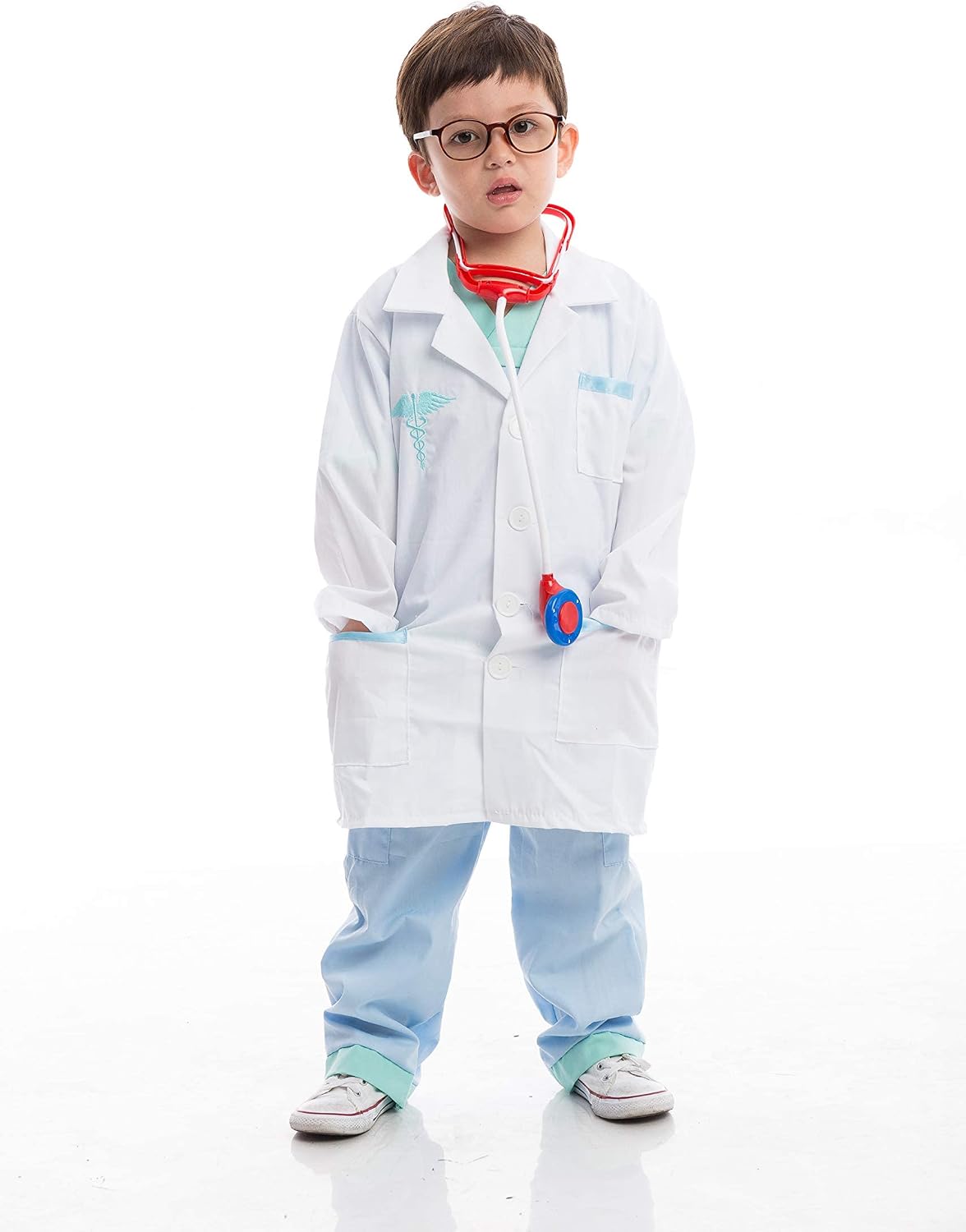Spooktacular Creations Jr. Doctor Lab Coat Deluxe Kids Costume Set, Medium