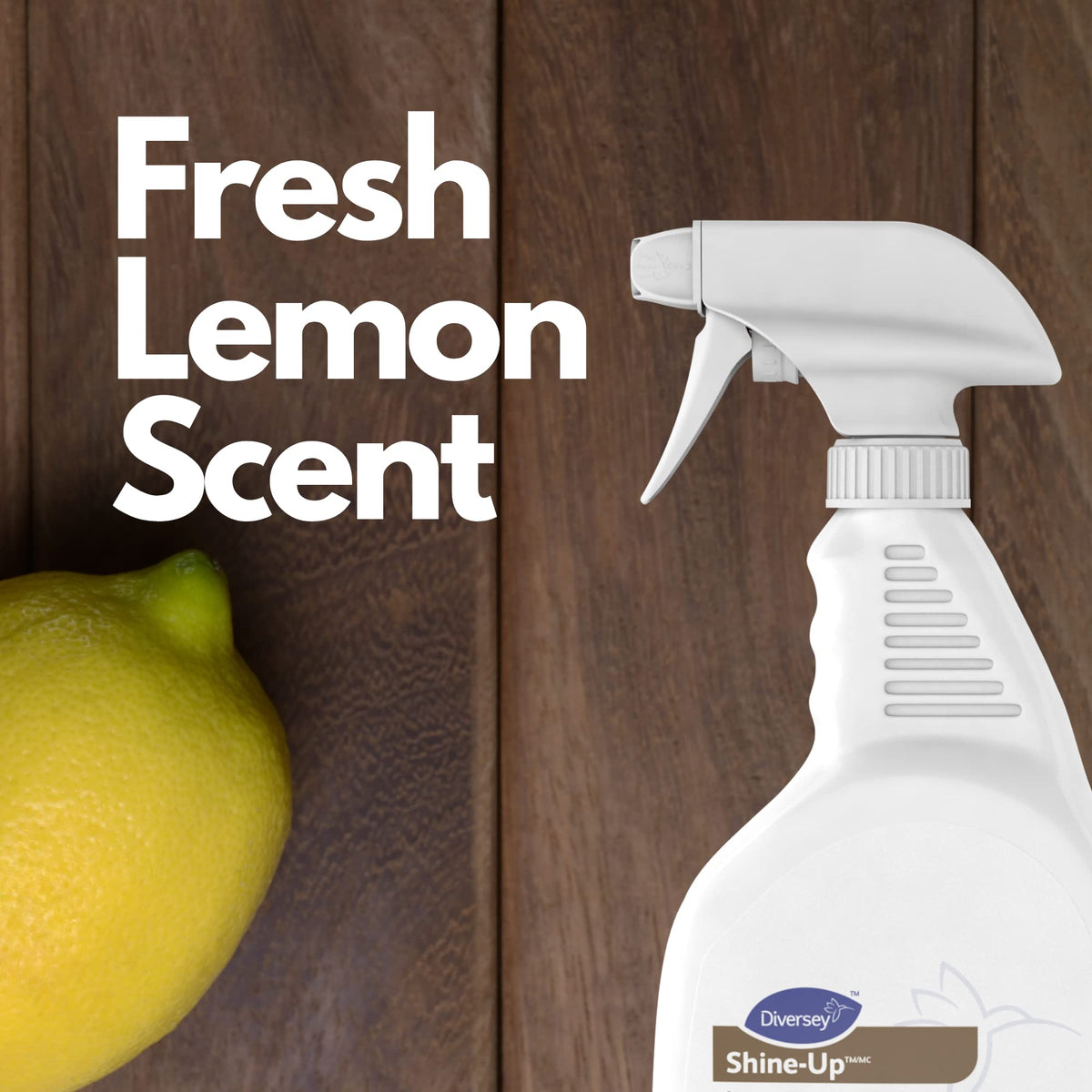 Diversey, DVO4995480, Shine-Up Lemon Furniture Polish, 1 / Each, White
