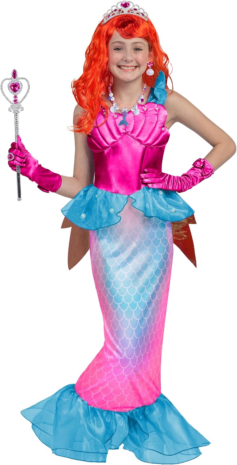 Spooktacular Creations Girls Little Mermaid Costume with Tail, 3T (3-4 Yrs)