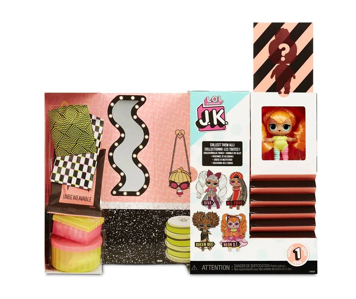 L.O.L. Surprise! JK Neon Q.T. Mini Fashion Doll with 15 Surprises