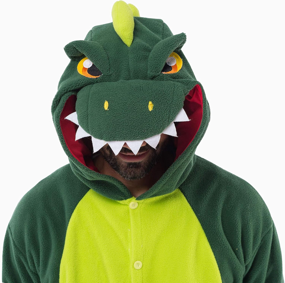Spooktacular Creations Kids Plush Dinosaur Pajama Jumpsuit Costume, Small