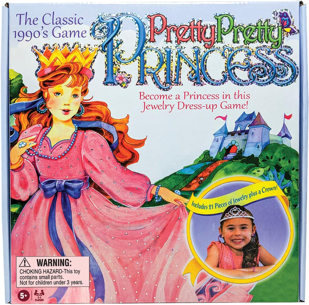 Winning Moves Pretty Pretty Princess Jewelry Dress-Up Game 1990s Artwork
