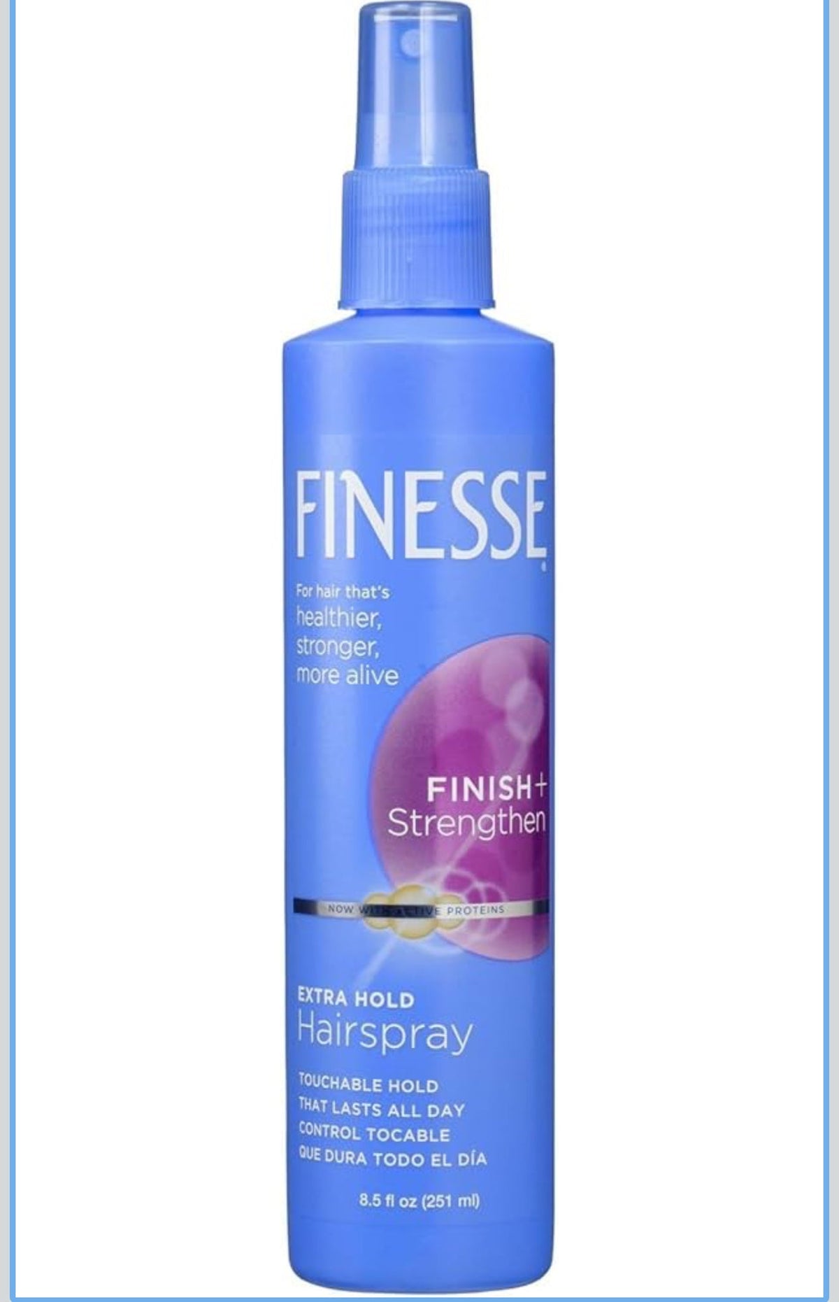 Finesse Finish + Strengthen Extra Hold Non-Aerosol Hair Spray, 8.5 oz