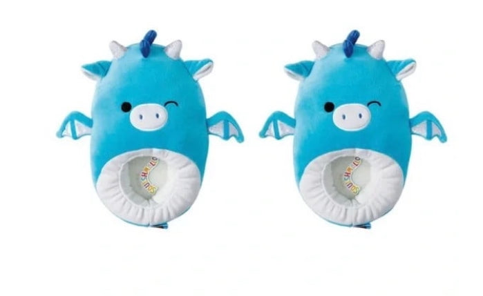 Squishmallows Tatiana Blue Dragon Slippers Kids 4 / 5