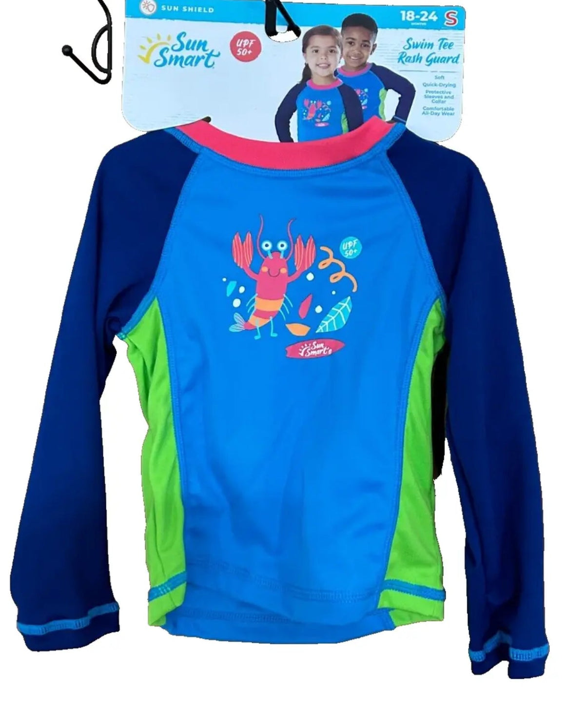 Sun, smart children, swim tea, rash guard you PF 50