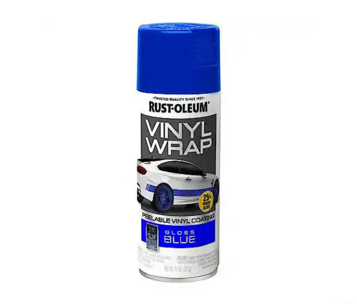 Rust-Oleum Automotive Vinyl Wrap Gloss Brilliant Blue or Gold Peelable