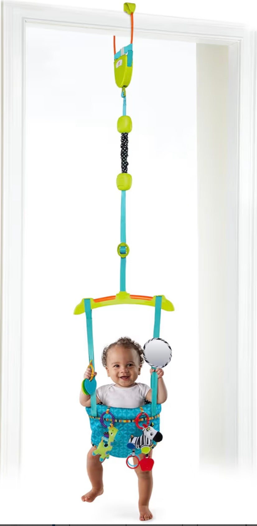 Bright Starts Bounce 'n Spring Deluxe Door Jumper for Baby with Adjustable