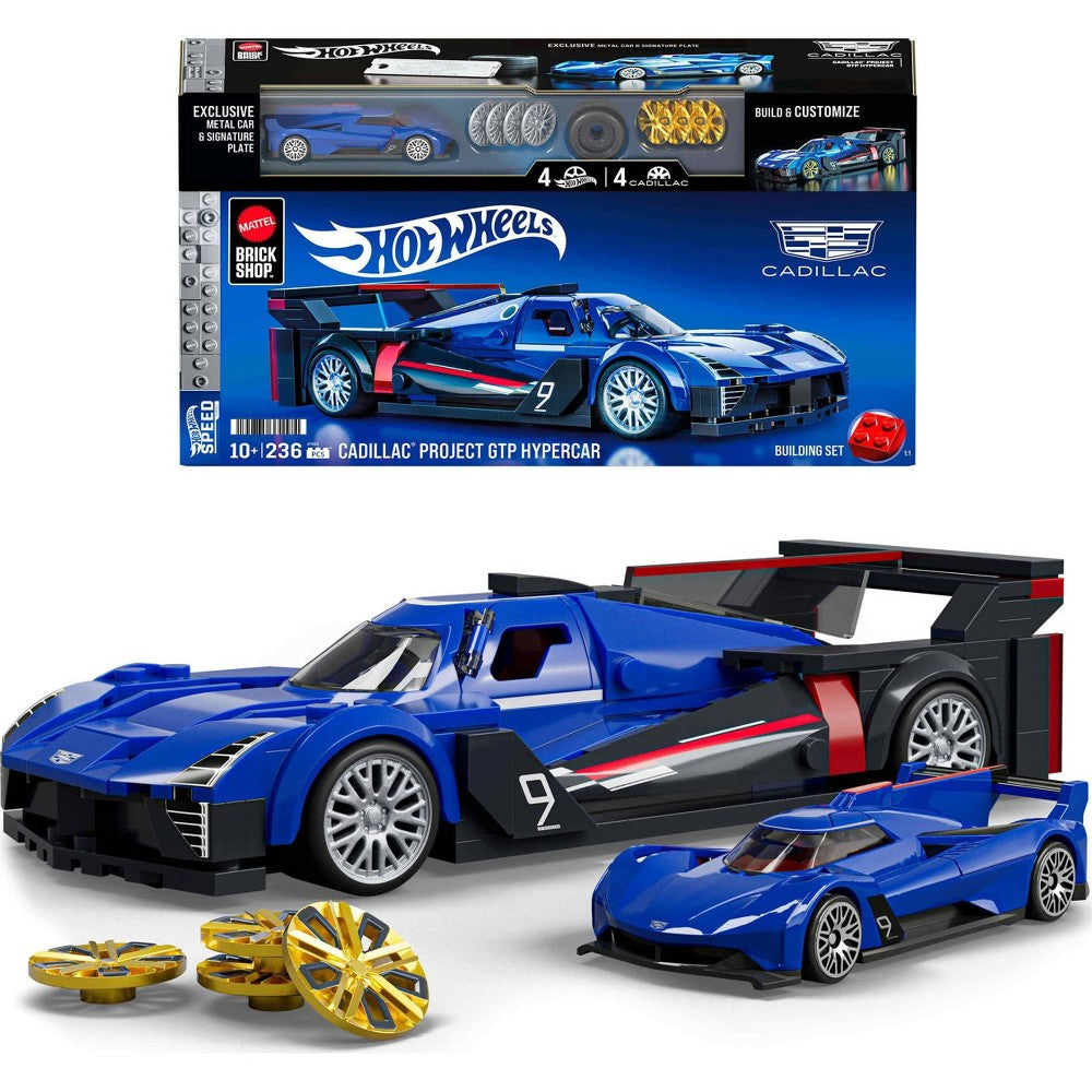 Mattel Brick Shop Hot Wheels Cadillac Project GTP Hypercar Building Kit