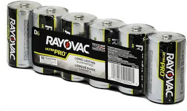 RAYOVAC Alkaline Batteries - D (6PK)