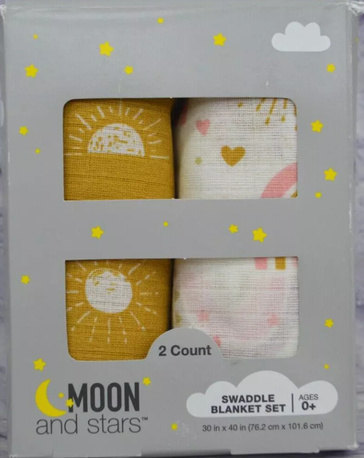 Moon & Stars Swaddle Set - 2.0 ea