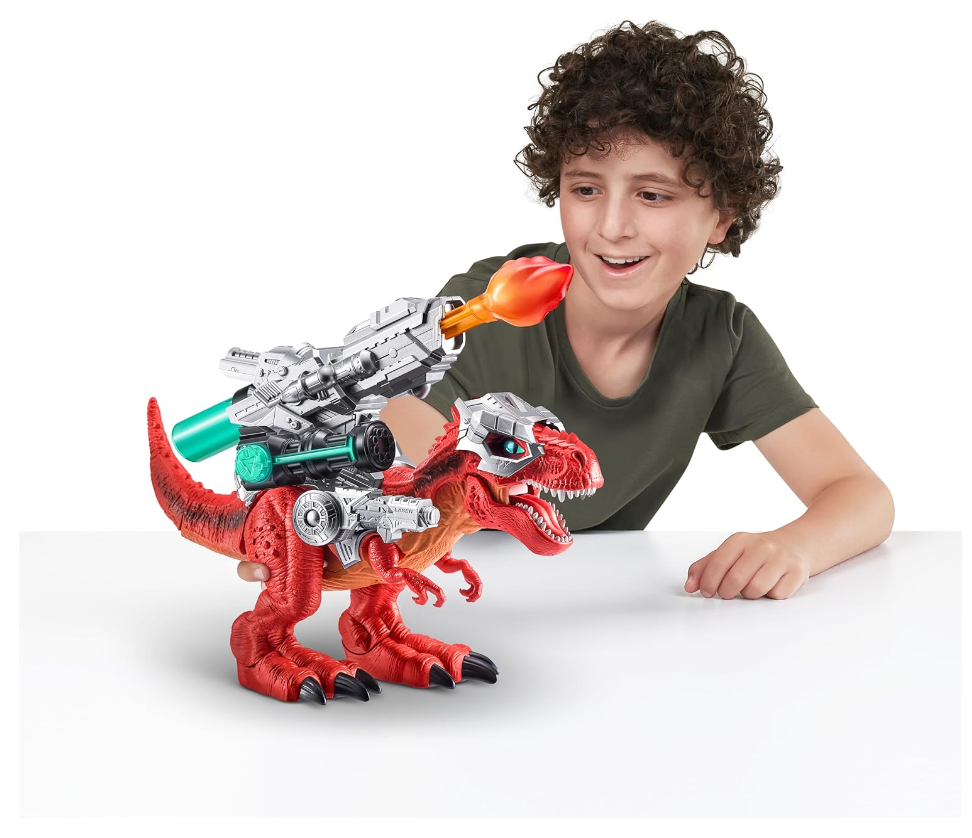 Robo Alive Dino Wars Mega-Rex Realistic Walking Battle Dinosaur w / Armor