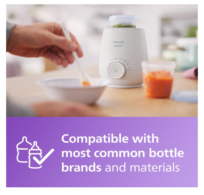 Philips Avent Premium Fast Bottle Warmer, with Smart Temperature Control
