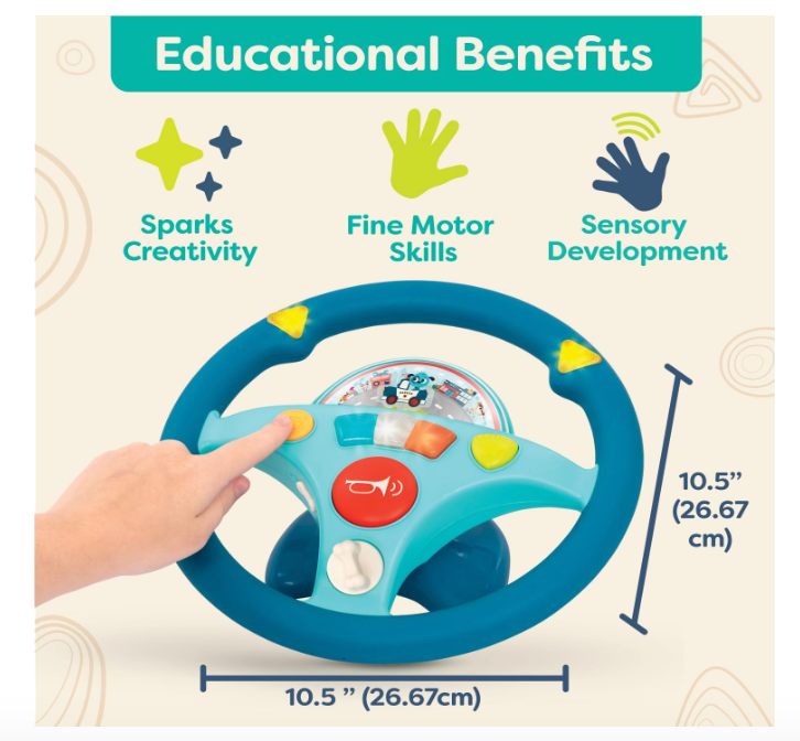 B. toys- Woofer's Musical Driving Wheel