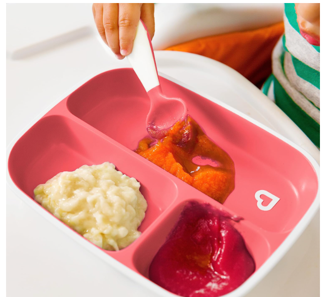 Munchkin SplashTM 4 Piece Toddler Divided Plate and Bowl Dining Set