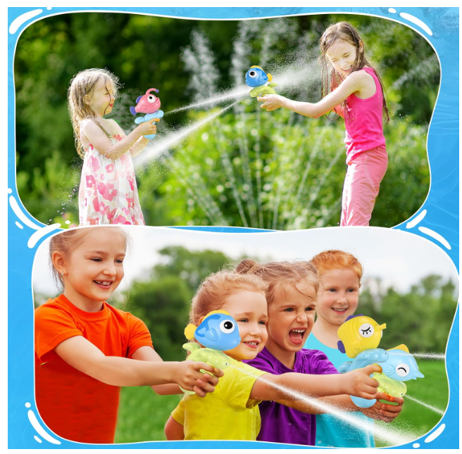 12 Pcs Animal Water / Squirt Guns, Make great Party Favors
