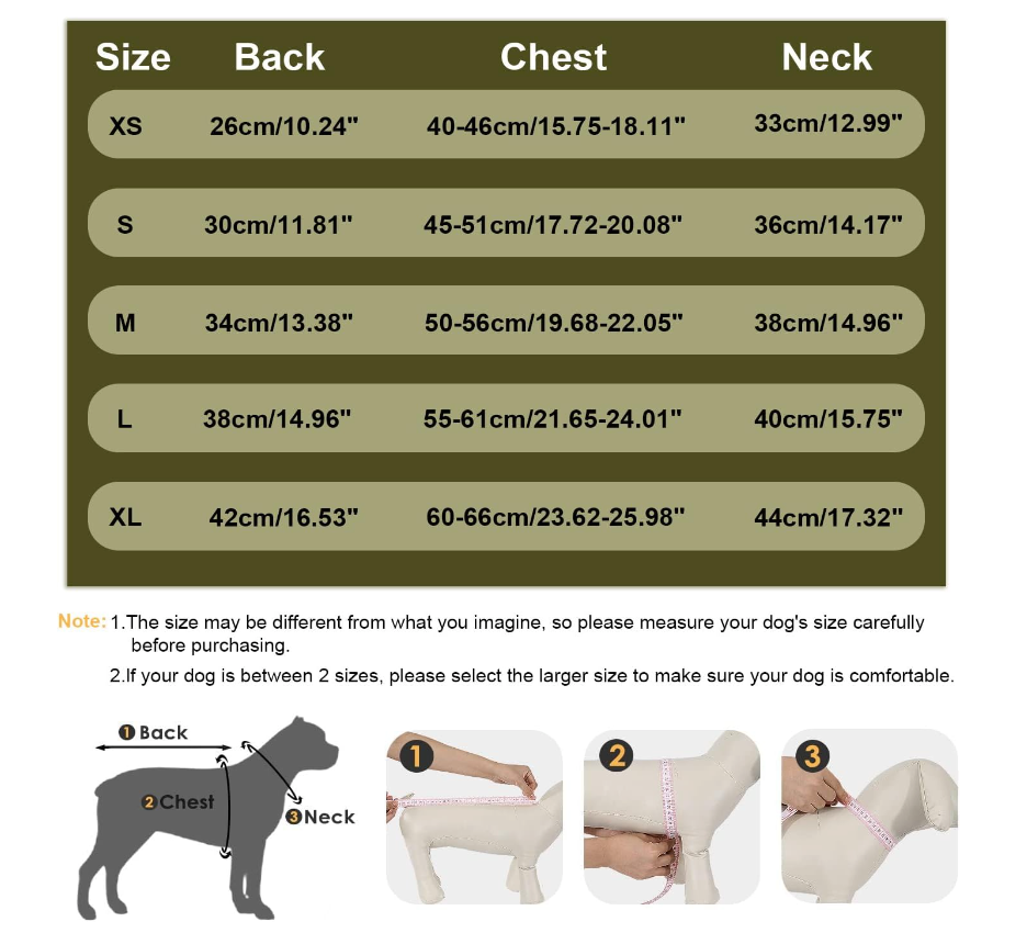 Warm Dog Winter Coat / Jacket with Built-in Harness XL green