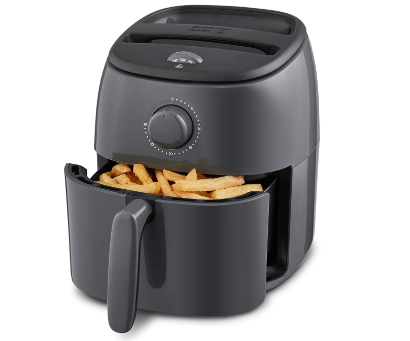 DASH Tasti-CrispTM Electric Air Fryer Oven, 2.6 Qt., Grey