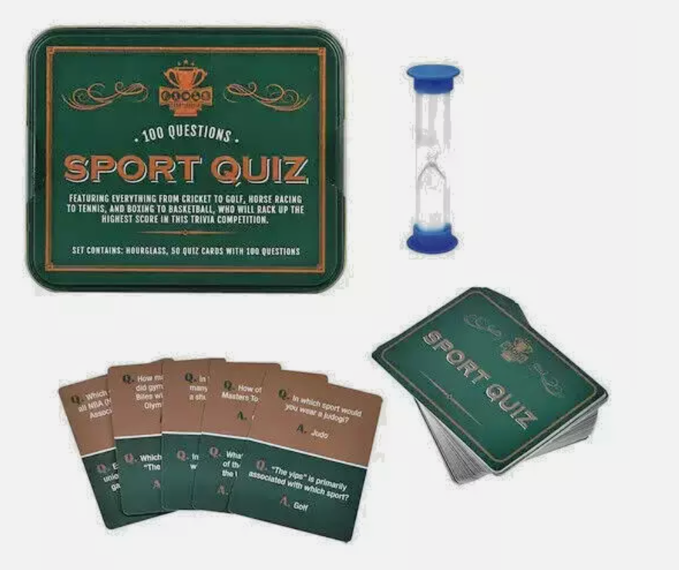 Championship Sport Quiz Game Collectible Tin Box 100 Questions