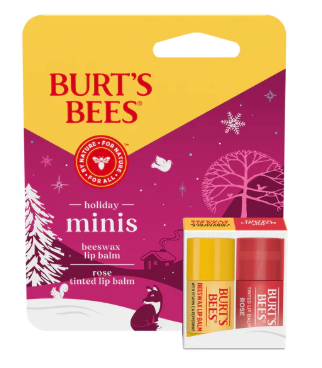 Burt's Bees Mini Lip Balms 4 Count - Pack of 2 (mix & Match)