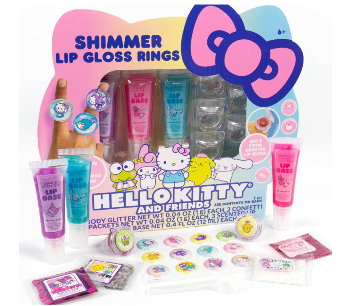 Sanrio Hello Kitty and Friends Craft Kit, Lip Gloss Kit or Creativity Case