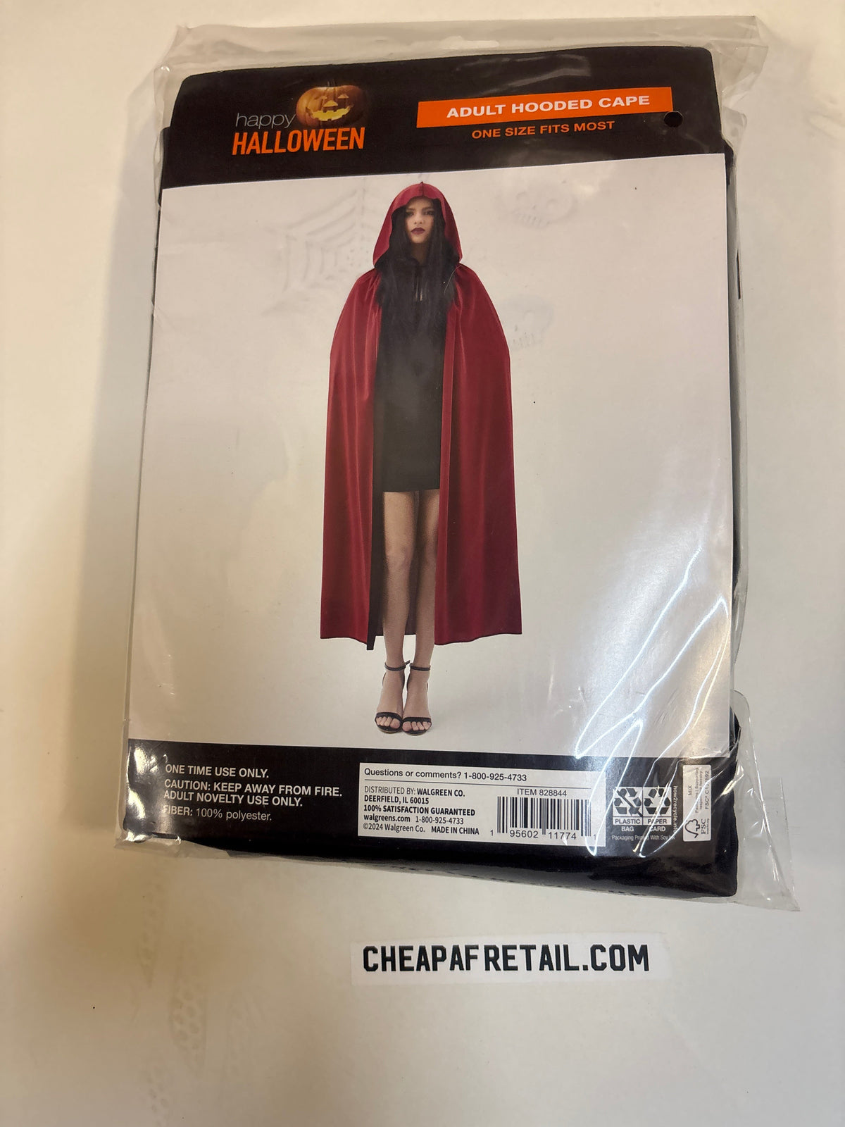 Red adult hooded velvet Feeld cape – Renaissance / cosplay