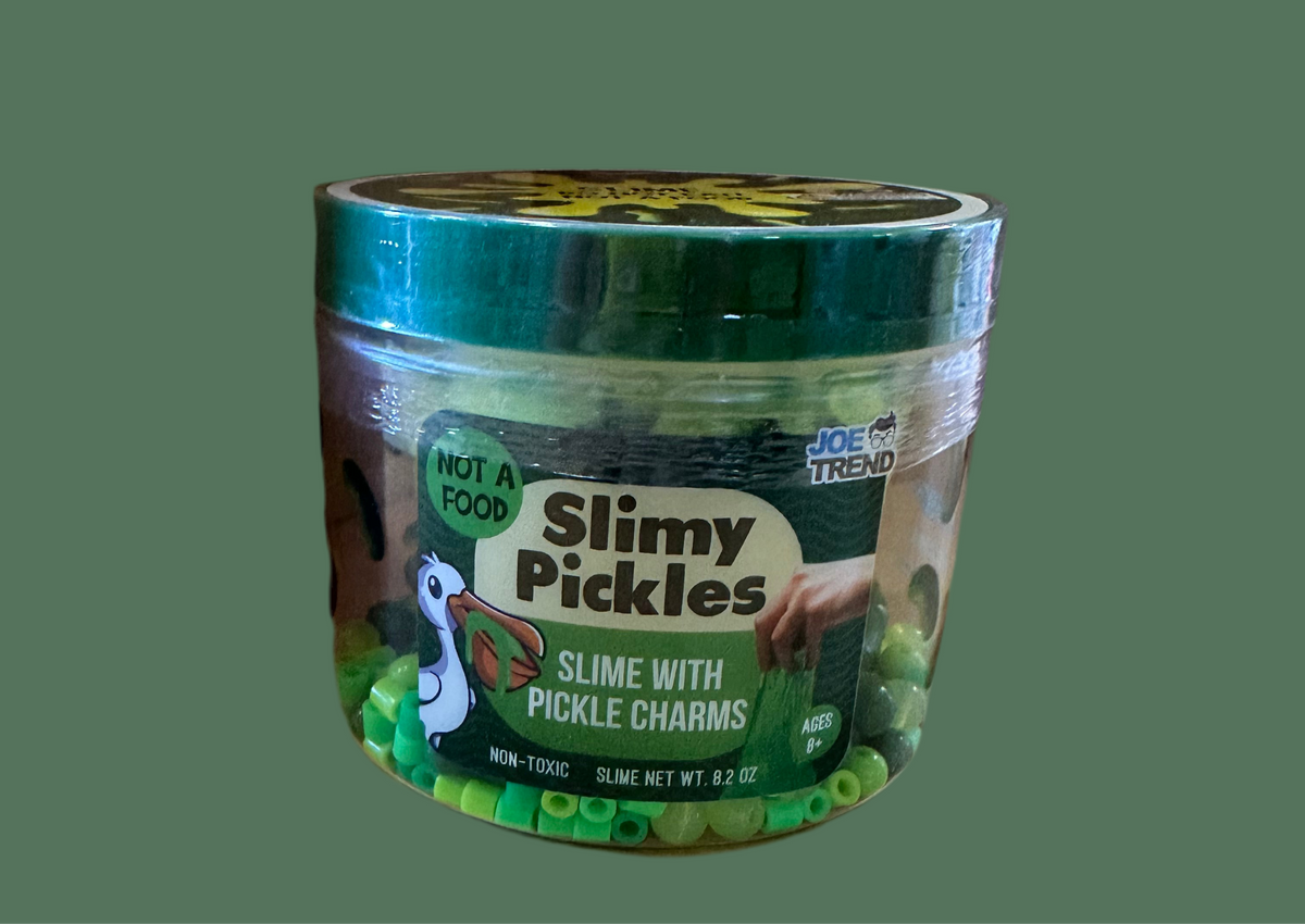 Joe Trend Slimy Pickles ~ Slime With Pickle Charms 8.2 Oz New Sealed
