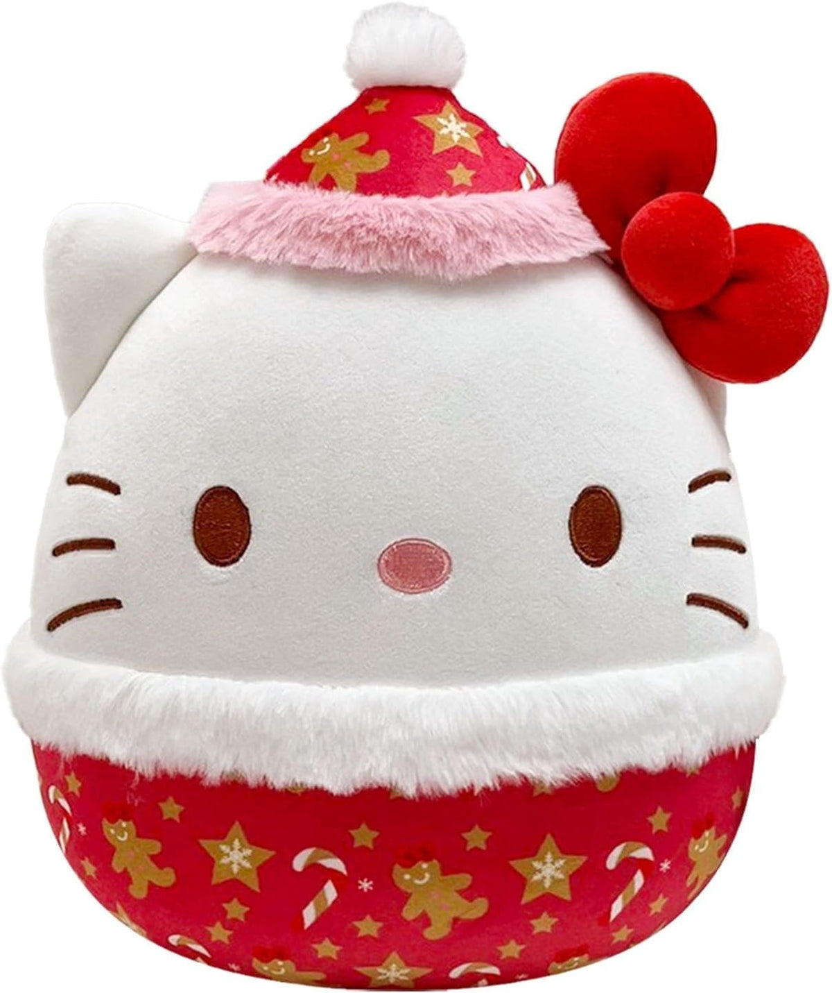 Squishmallows Original Sanrio Hello Kitty Gingerbread Print 8-Inch Plush