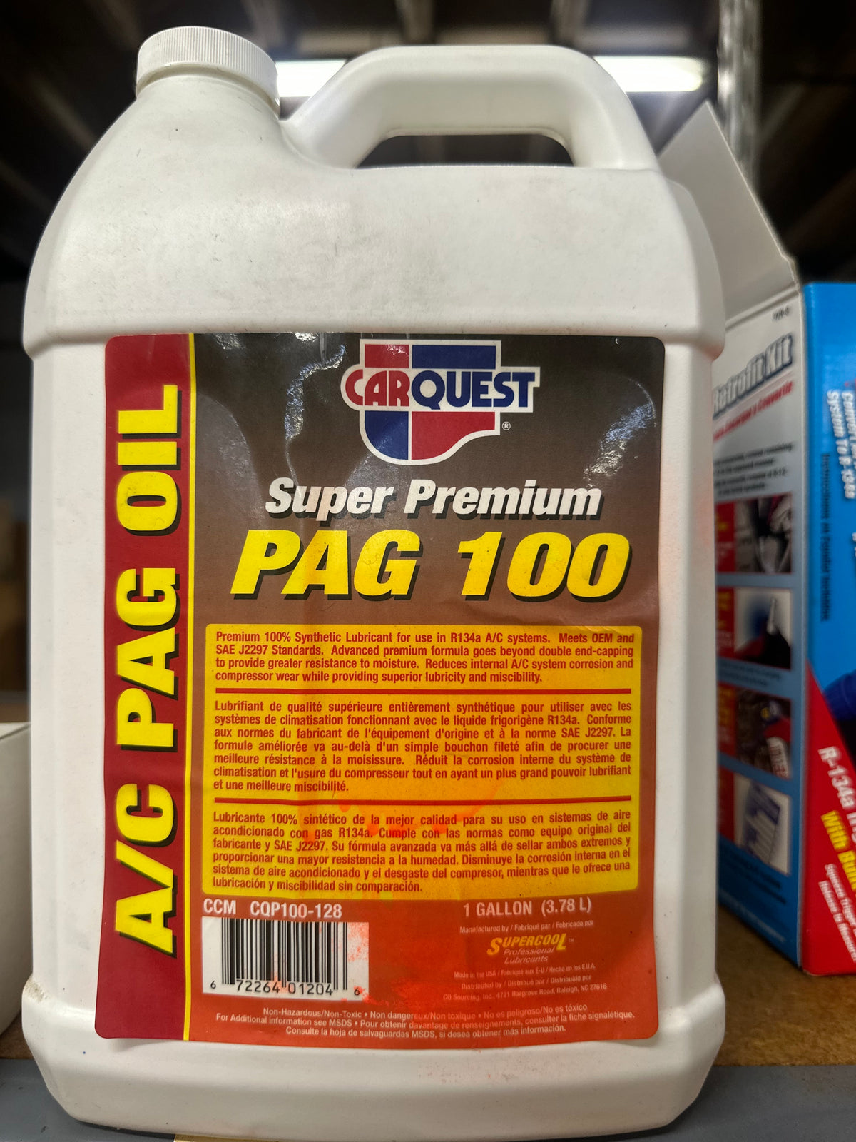 Carquest Super Premium PAG Oil for R-134a A/C Systems, 1 Gallon