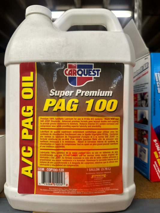 Carquest Super Premium PAG Oil for R-134a A/C Systems, 1 Gallon