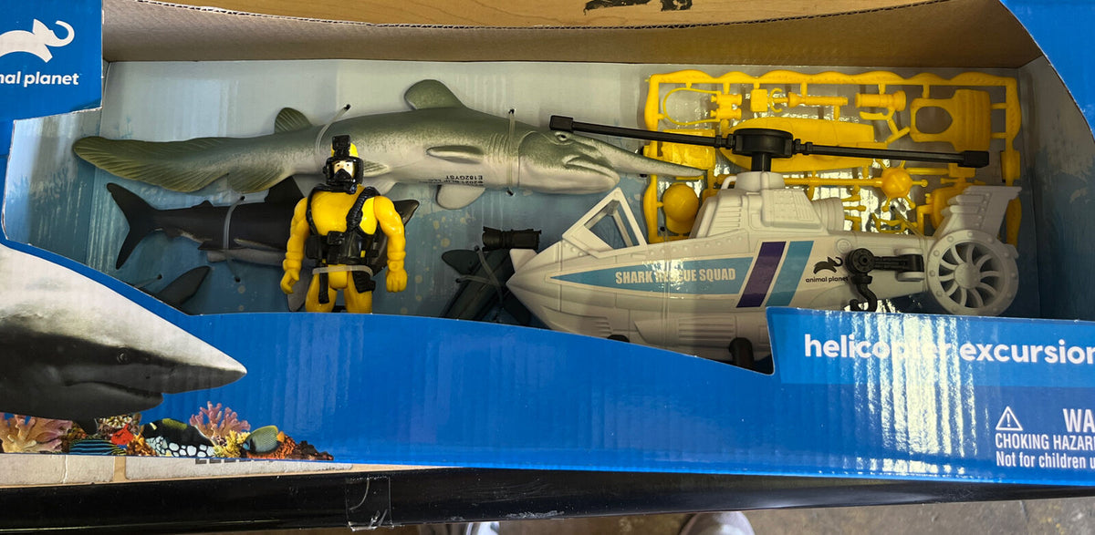 Animal Planet Helicopter Excursion Playset Includes Helicopter Figure 4
