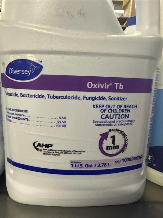 Oxivir TB, Natural Cherry Almond Scent, 1 Gal. 3.78 L Container.