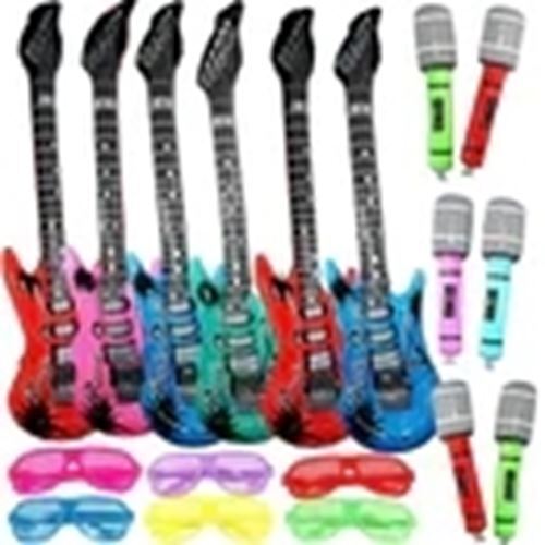 18-piece Set Inflatable Rockstar Party Pack