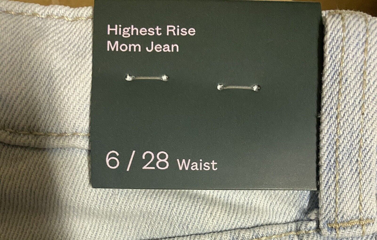 Wild Fable Womens Jeans Size 6 (28) Blue Mom Highest Rise Light Wash