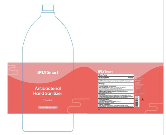 iFLY Smart Antibacterial Hand Sanitizer 288Fluid Oz. Pump Bottle ( 75%