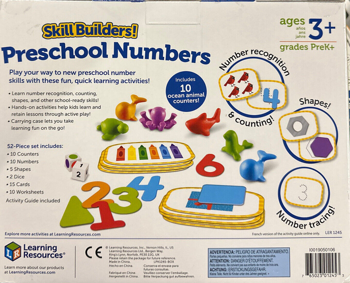 SkillBuilders! Preschool Numbers Activity Set
