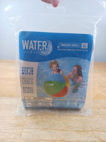 Sun and Fun Festive - Inflatable beach ball, 25”