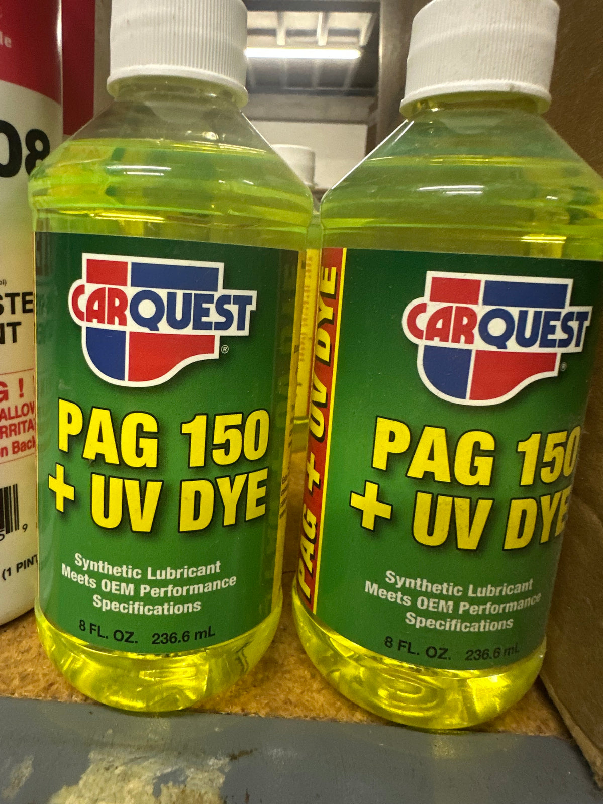 Carquest PAG 150 Oil + UV Dye for R-134a A/C Systems, 8 Oz