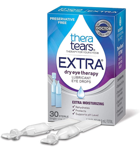 TheraTears EXTRA Dry Eye Therapy Lubricant Eye Drops, 30 CT