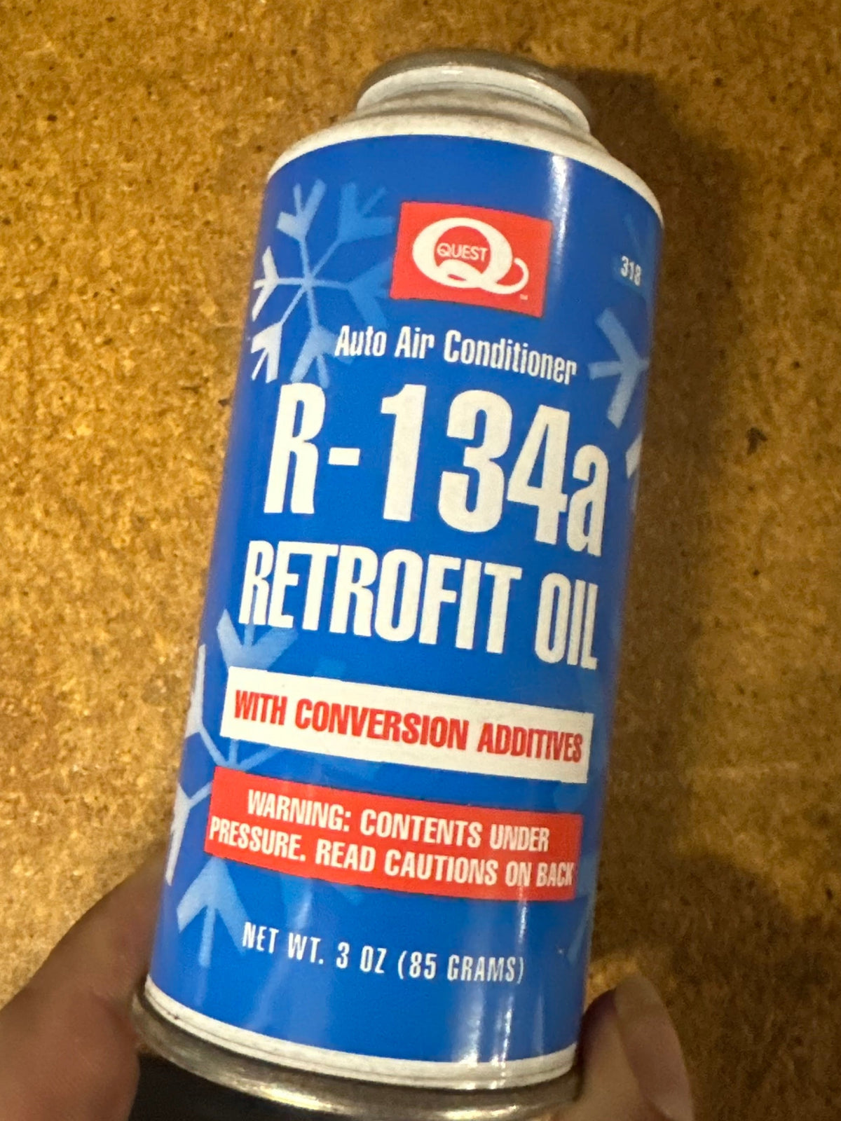 Quest R-134a Retrofit Oil with Conversion Additives, 3 Oz Can