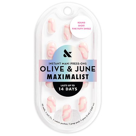 Olive & June Press-On Nails Set, Assorted Designs