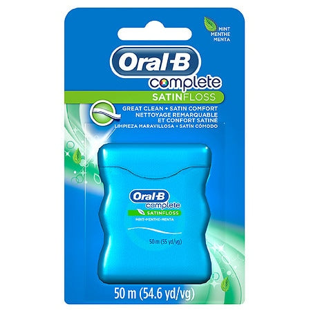 Oral-B Complete SatinFloss Dental Floss Mint 50 m - 6pack