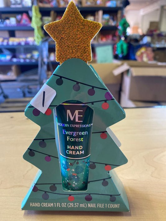 Evergreen forest hand lotion and nail file 1 floz