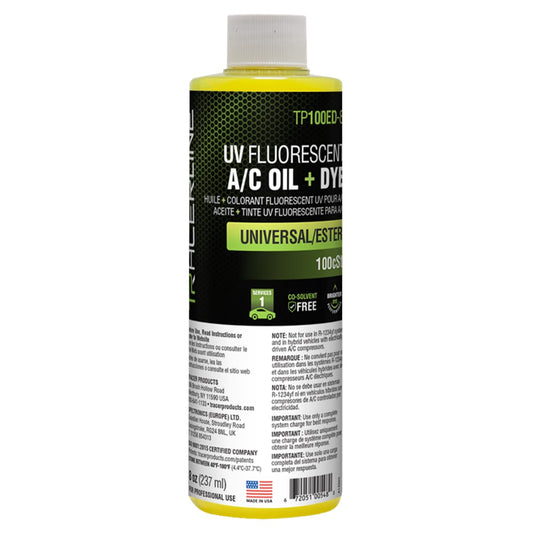 Tracerline Universal/Ester A/C Oil with UV Dye 8 Oz TP100ED-8