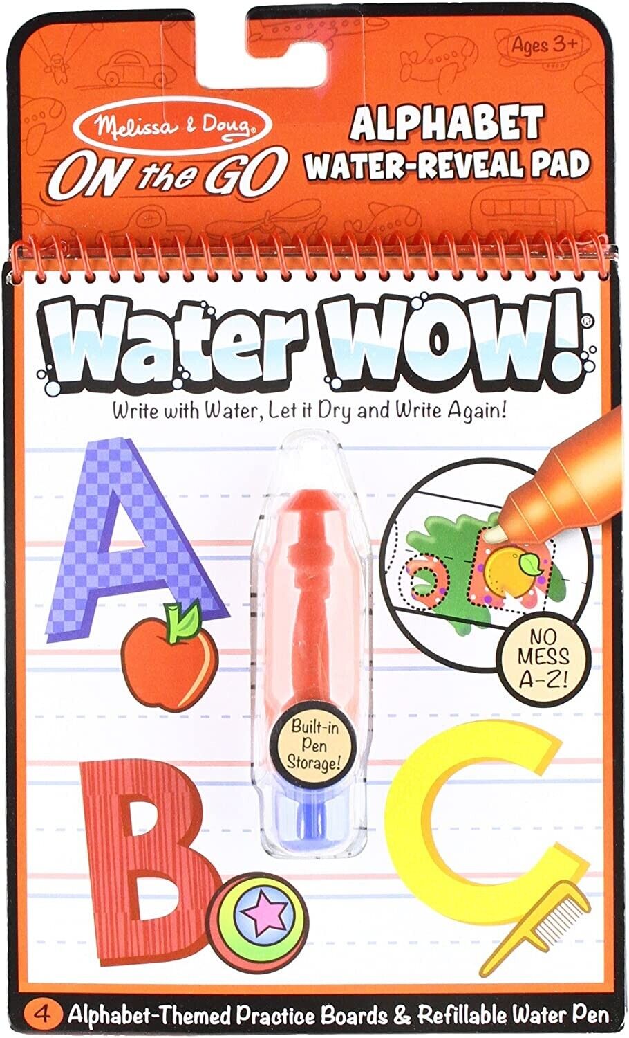 Melissa & Doug Aged 3 Plus Water Wow Vehicles On The Go Travel Activity Water