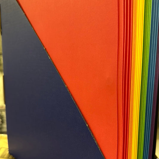 Paper folders, 2 pocket with prongs assorted colors